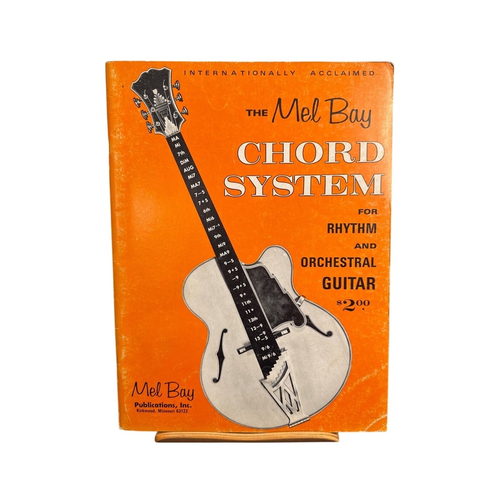 Vintage Mel Bay Chord System for Rhythm and Orchestral Guitar Instructional Book